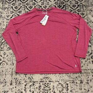 NWT Smartwool Women's Merino 250 Baselayer Crew Neck Plus Fuchsia size 3X